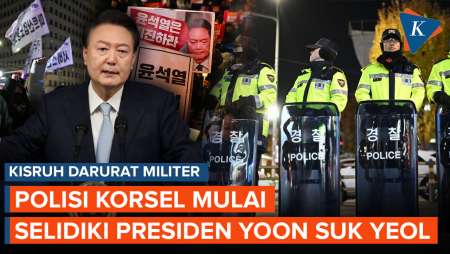 Polisi Korsel Selidiki Presiden Yoon Suk Yeol Usai Geger Darurat Militer