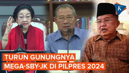 Saat Megawati, SBY, dan JK Turun Gunung di Pilpres 2024