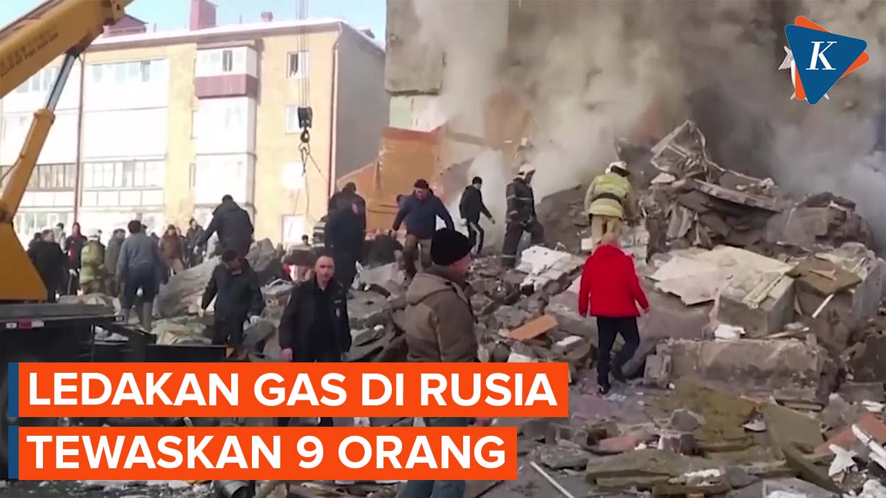 Ledakan Gas di Rusia, Runtuhkan Bangunan dan Tewaskan 9 Orang