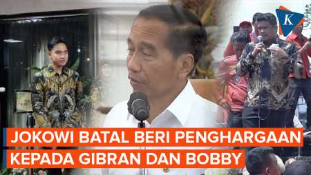 Jokowi Disebut Batal Serahkan Penghargaan kepada Gibran-Bobby