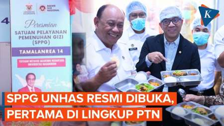 SPPG Unhas Resmi Beroperasi, Jadi Yang Pertama Di Lingkungan PTN