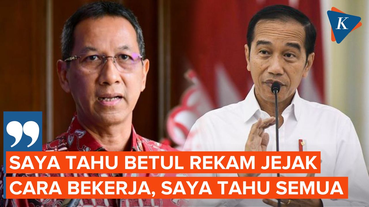 Jokowi Ungkap Alasan Pilih Heru Budi Jadi PJ Gubernur DKI