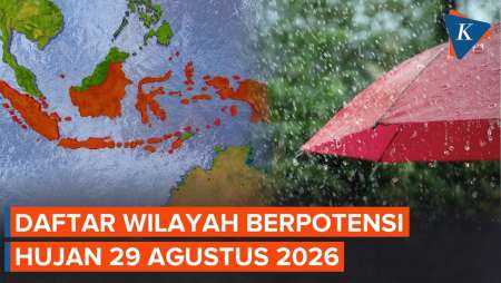 BMKG Peringatkan Hujan Lebat 29 Agustus 2026, Ini Daftar Wilayahnya