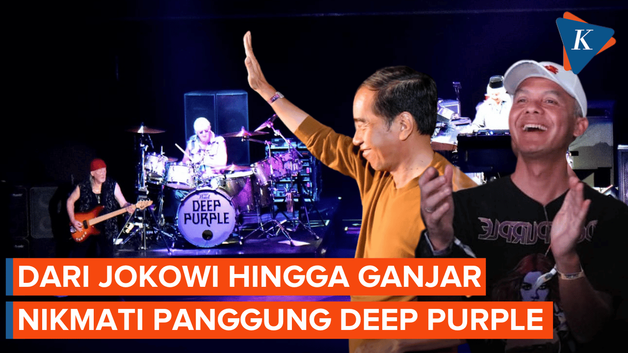 Jokowi hingga Ganjar Pranowo Turut Menikmati Konser Deep Purple di Solo