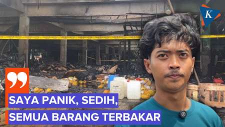 Detik-detik Kebakaran Pasar Induk Kramat Jati: Api Langsung Menyambar, Semua Dagangan Ludes