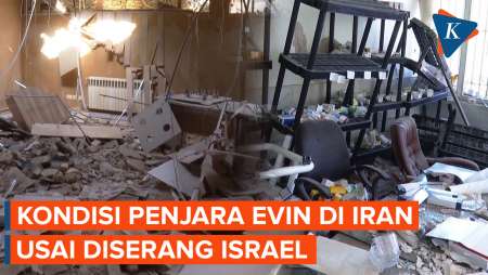 Penampakan Kerusakan Penjara Evin di Teheran Usai Serangan Intensif Israel ke Iran