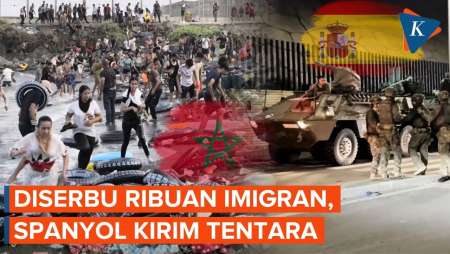 Ribuan Imigran Maroko Menyerbu Ceuta, Spanyol Kerahkan Tentara