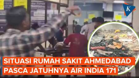 Orang-orang Berlarian! Begini Suasana RS di Ahmedabad Usai Air India Jatuh