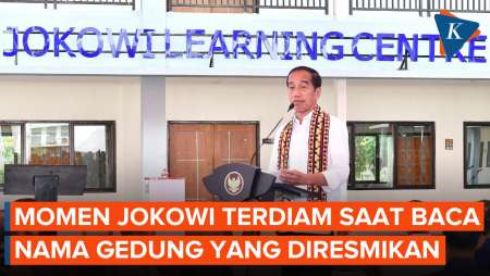 Jokowi Terdiam Sejenak saat Resmikan Gedung Sekolah di Lampung, Ternyata...