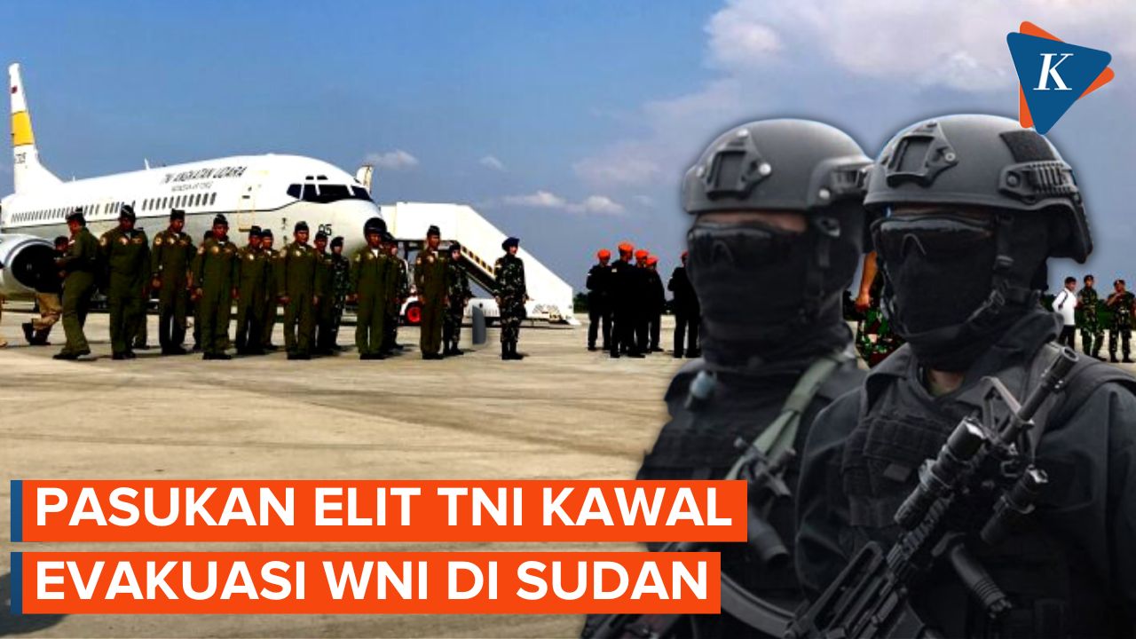 TNI Terjunkan Pasukan Kopasgat untuk Evakuasi WNI di Tengah Perang Sudan