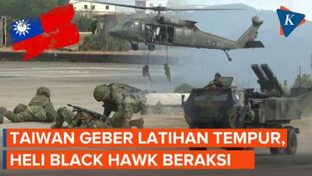 Aksi Helikopter Black Hawk Taiwan Latihan Tempur Jelang Tahun Baru Imlek