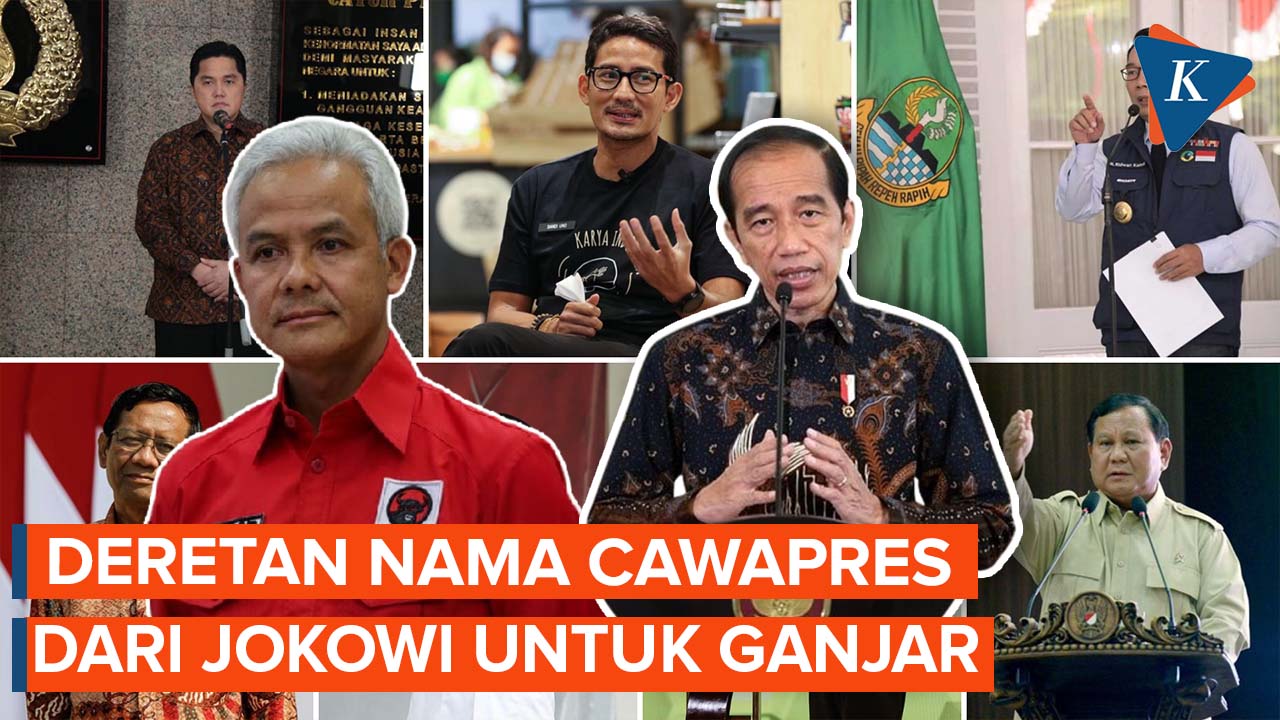 Sederet Nama yang Disebut Jokowi Cocok Jadi Cawapres Ganjar