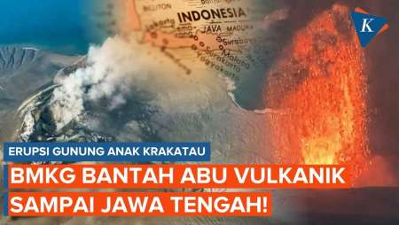 Viral Abu Vulkanik Anak Krakatau Hujani Jawa Tengah, Ini Kata BMKG!