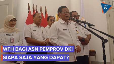 Pemprov DKI Jakarta Terapkan WFH Setiap Jumat, tapi Tak Semua ASN