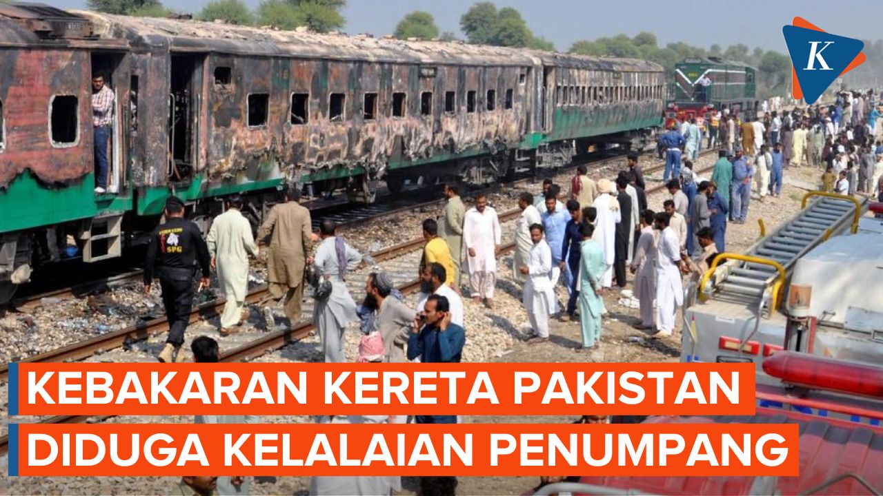 7 Orang Tewas dalam Kebakaran Kereta Penumpang di Pakistan