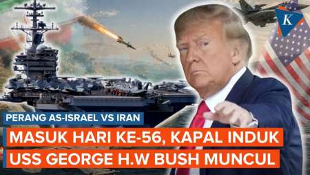 Hari Ke-56 Perang AS-Israel Vs Iran: USS George H.W Bush Tiba Di Timur Tengah, Iran Siap Melawan
