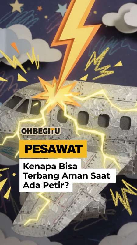 Rahasia di Balik Pesawat Terbang Aman dari Petir