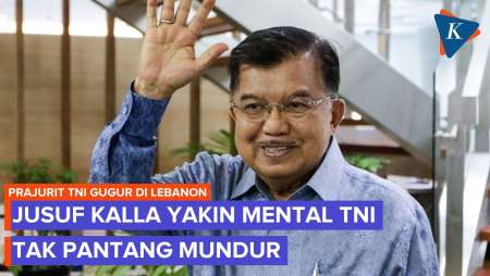 Prajurit TNI Gugur di Lebanon, Jusuf Kalla Yakin Tetap Pantang Mundur