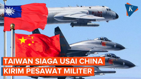 Taiwan Siagakan Militer Udara Usai Pesawat China Masuk Teritori