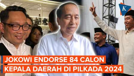 Akui Berikan Endorse di Pilkada 2024, Jokowi: Seingat Saya Ada 84