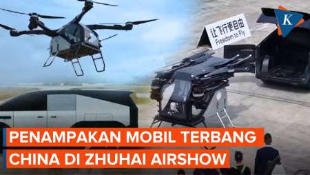 Penampakan Mobil Terbang China yang Debut di Zhuhai Airshow