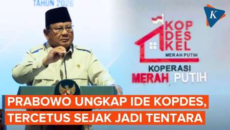 Prabowo Ungkap Ide Kopdes Merah Putih, Tercetus Saat Masih Jadi Tentara