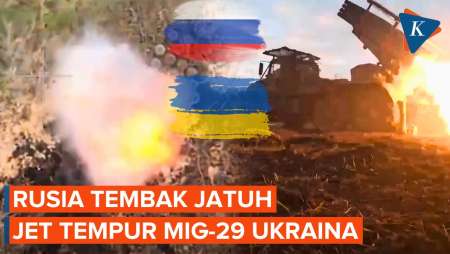 Rusia Serang Target Militer Ukraina, Tembak Jatuh Jet Tempur MiG-29