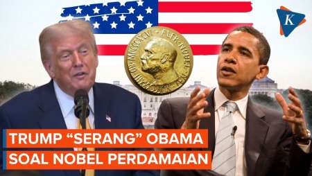 Trump Kembali "Serang" Obama, Sewot Soal Nobel Perdamaian