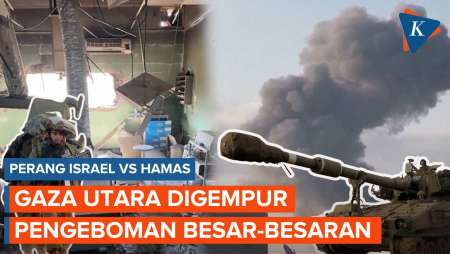 Gaza Utara Digempur Pengeboman Besar-besaran oleh Tentara Israel