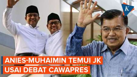 Usai Debat Cawapres, Anies dan Cak Imin Temui JK, Ada Apa?