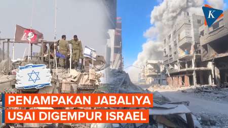 Kehancuran di Kamp Pengungsi Jabaliya Usai Berbulan-bulan Digempur Israel