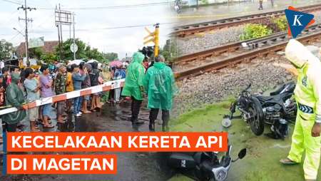 Kecelakaan KA Malioboro Ekspress Tabrak 7 Kendaraan di Magetan, 4 Orang Tewas