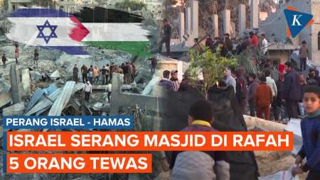 Serangan Israel Hantam Masjid di Rafah Gaza, 5 Orang Tewas