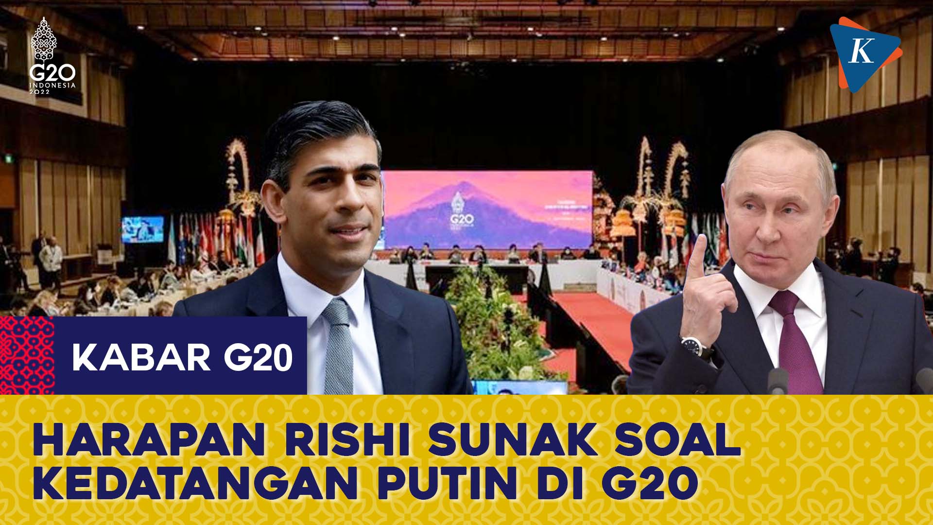 PM Inggris Rishi Sunak: Putin Seharusnya Datang Hadapi Pemimpin G20