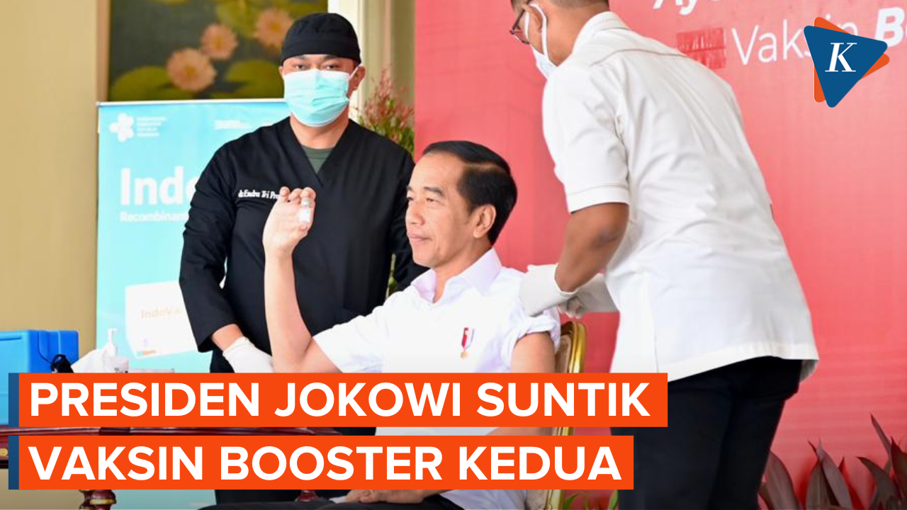 Jokowi Suntik Booster Dosis Kedua Pakai Vaksin Indovac