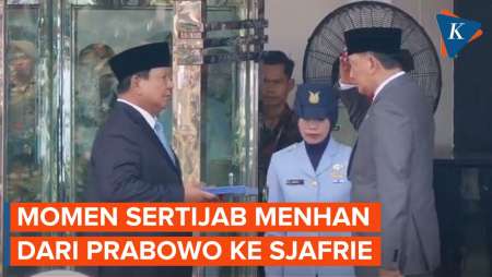 Momen Sertijab Menhan dari Prabowo ke Sjafrie Sjamsoeddin