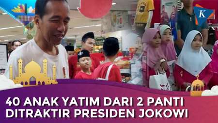 Senyum Jokowi dan Anak-Anak Panti Asuhan saat Berburu Baju Lebaran dan Jajanan