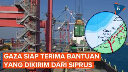 Gaza Bersiap Terima Bantuan, 1.200 Ton Bahan Pangan Dikirim dari Siprus
