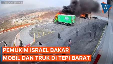 Pemukim Israel Serang 2 Desa Di Tepi Barat, Bakar Mobil Dan Truk