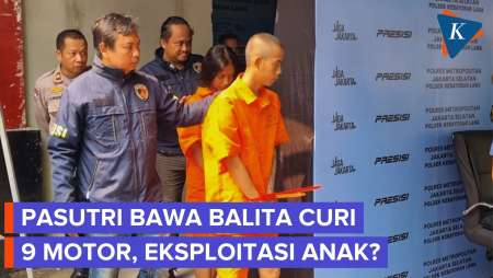 Polisi Tangkap Pasutri Yang Bawa Balita Saat Mencuri Motor