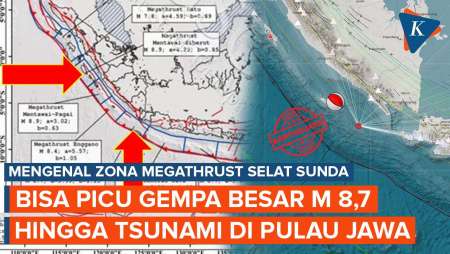 Megathrust Selat Sunda, Zona Gempa yang Berpotensi Picu Gempa M…