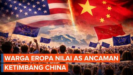 Survei: Warga Eropa Anggap AS Ancaman Ketimbang China