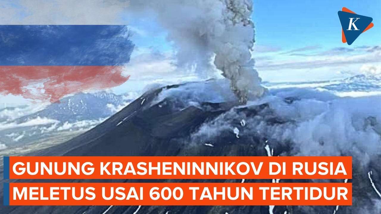 Imbas Gempa Rusia 8,8 M, Gunung Krasheninnikov Meletus Setelah 600 Tahun Tertidur