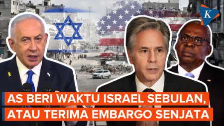 Israel Diberi Waktu 30 Hari Perbaiki Situasi Gaza atau Hadapi Embargo Senjata AS