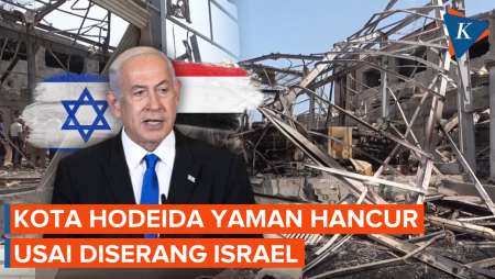 Penampakan Kota Hodeida Yaman yang Hancur Diserang Israel