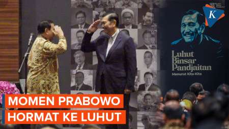 Hormat Prabowo ke Luhut Binsar Pandjaitan