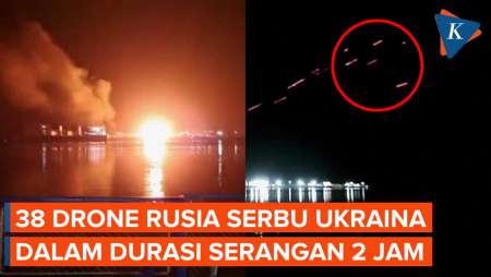 Berbekal 38 Drone, Rusia Bombardir Pelabuhan Izmail di Ukraina Selama 2 Jam