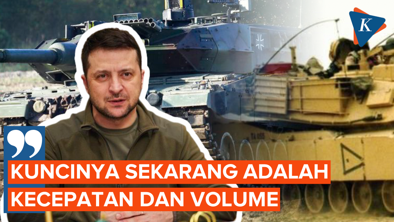Zelensky Ungkap Betapa Pentingnya Kiriman Tank Barat untuk Ukraina