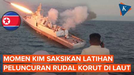 Saat Kim Jong Un Pantau Latihan Peluncuran Rudal di Kapal…