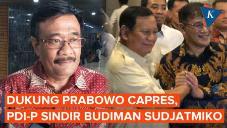 Djarot PDI-P: Selamat Pak Budiman, Semoga Jadi Cawapres Pak Prabowo